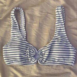 J crew striped bikini top
